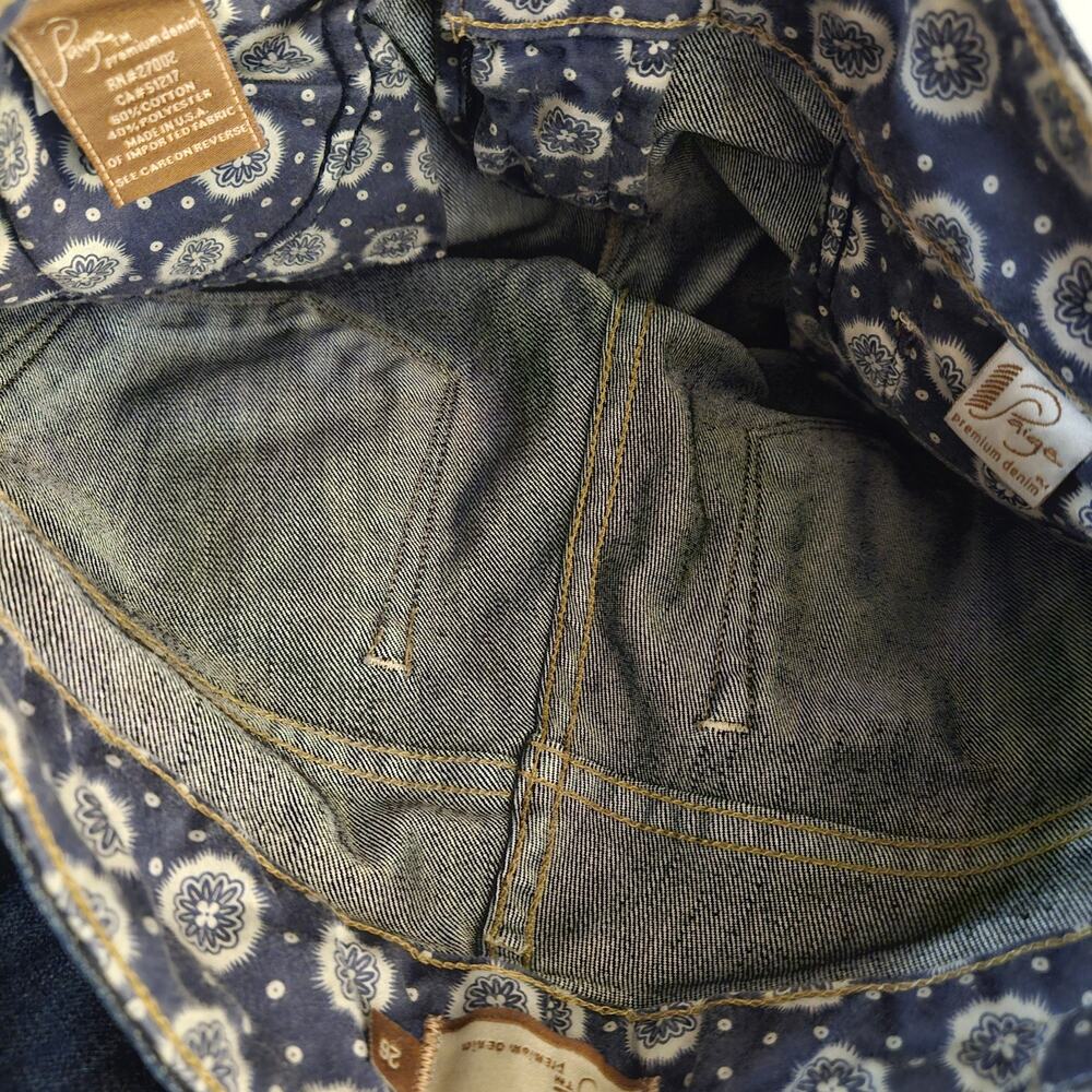 Paige Premium Denim Hidden Hills Dark Wash Capri Jeans Women's Size 26 - Picture 5 of 8